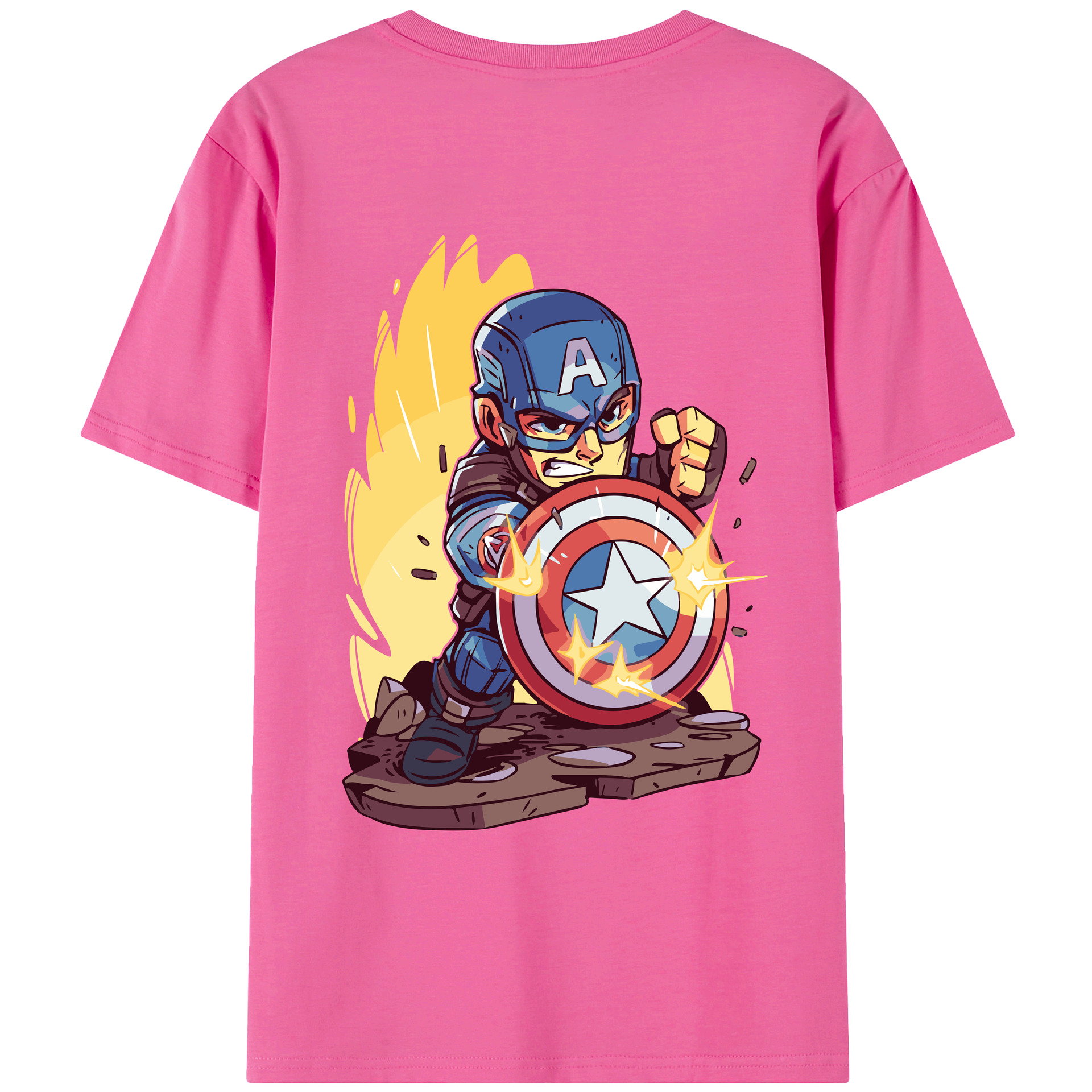 （画像用） アベンジャーズ The Avengers レディース半袖Tシャツ(バックプリント)